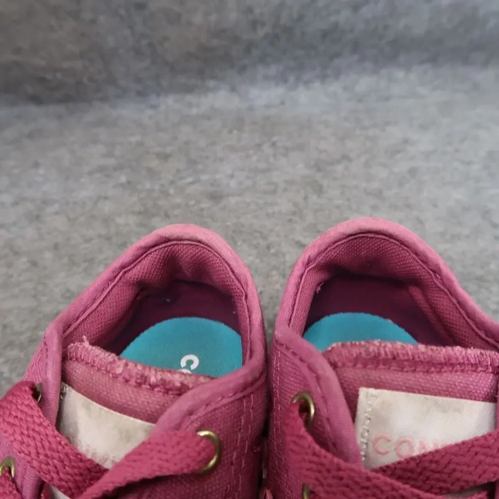 Converse Shoes Kids 12 Sneakers Casual Active Lace Up Pink Low School Walking